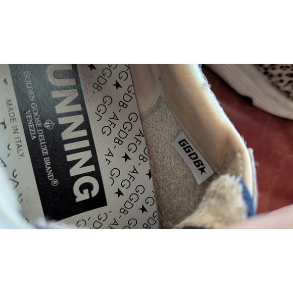 Golden Goose Running Sole Zoo Puzzle Calf Hair Pink Star Size 10 US 40 EU - Picture 13 of 16